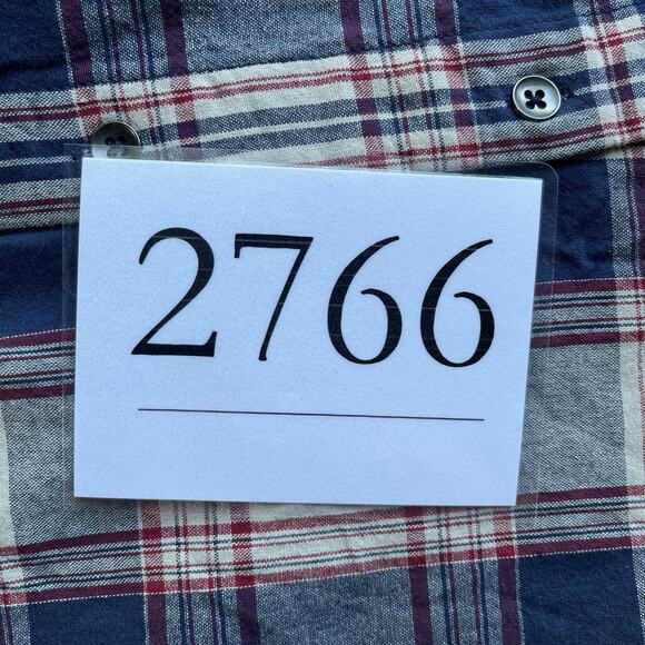 Flag & Anthem Plaid Button Up Shirt Mens Size Extra Large Collared Relaxed Comfy - Picture 9 of 9